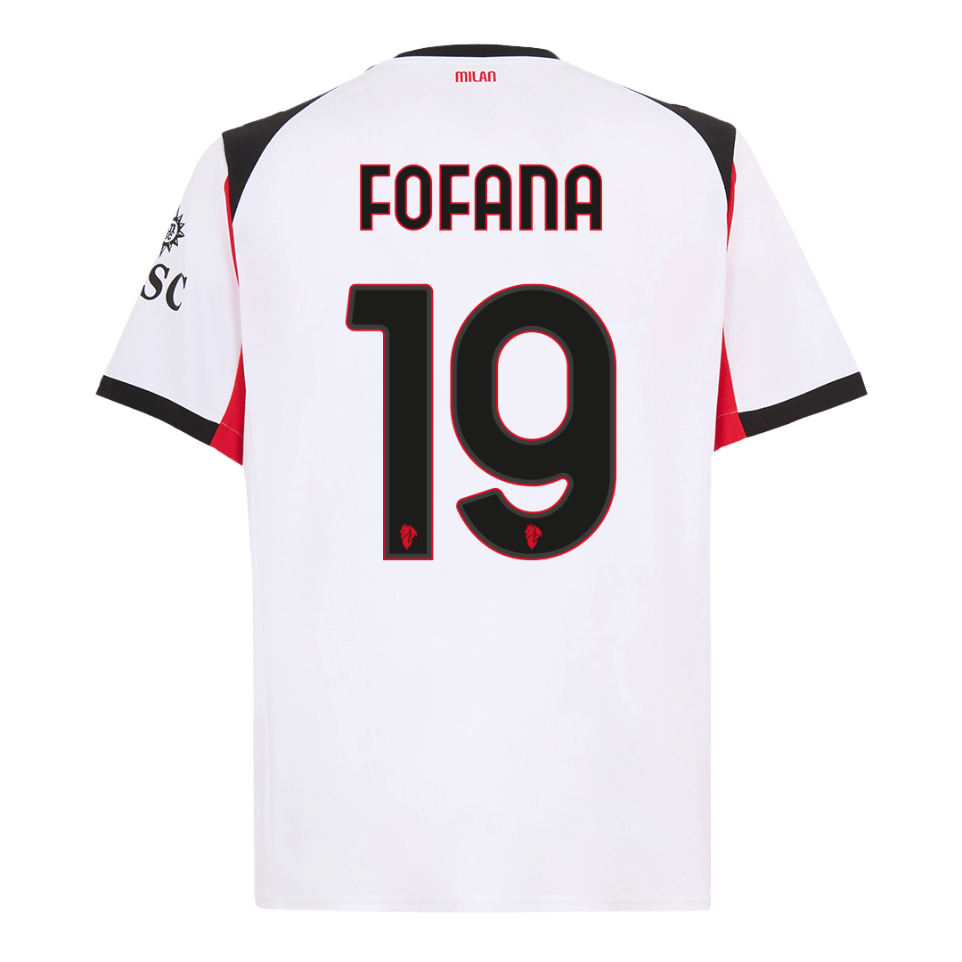 AC Milan FOFANA #19 Away Soccer Jersey 2025/26 - gojersey