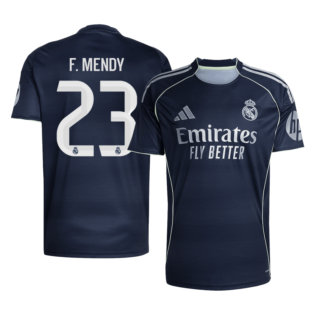 Real Madrid F.MENDY #23 Away Soccer Jersey 2025/26 - gojersey