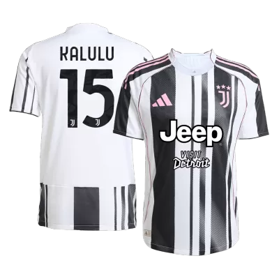 KALULU #15 Authentic Juventus Home Soccer Jersey 2025/26 Black&White - gojersey