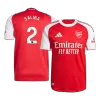 SALIBA #2 Authentic Arsenal Home Soccer Jersey 2025/26 Red - gojersey
