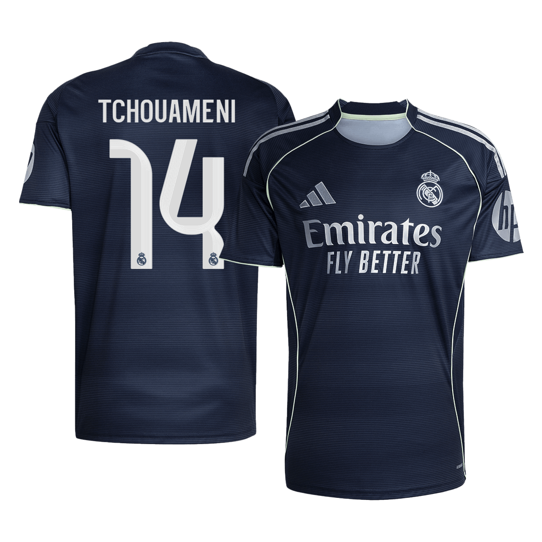 Real Madrid TCHOUAMENI #14 Away Soccer Jersey 2025/26 - gojersey