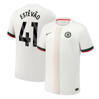 Chelsea ESTÊVÃO #41 Away Soccer Jersey 2025/26 - gojersey