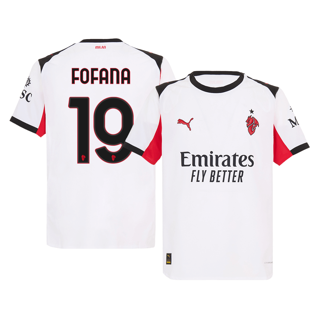 FOFANA #19 Authentic AC Milan Away Soccer Jersey 2025/26 White - gojersey