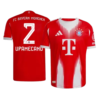 UPAMECANO #2 Authentic Bayern Munich Home Soccer Jersey 2025/26 Red - gojersey