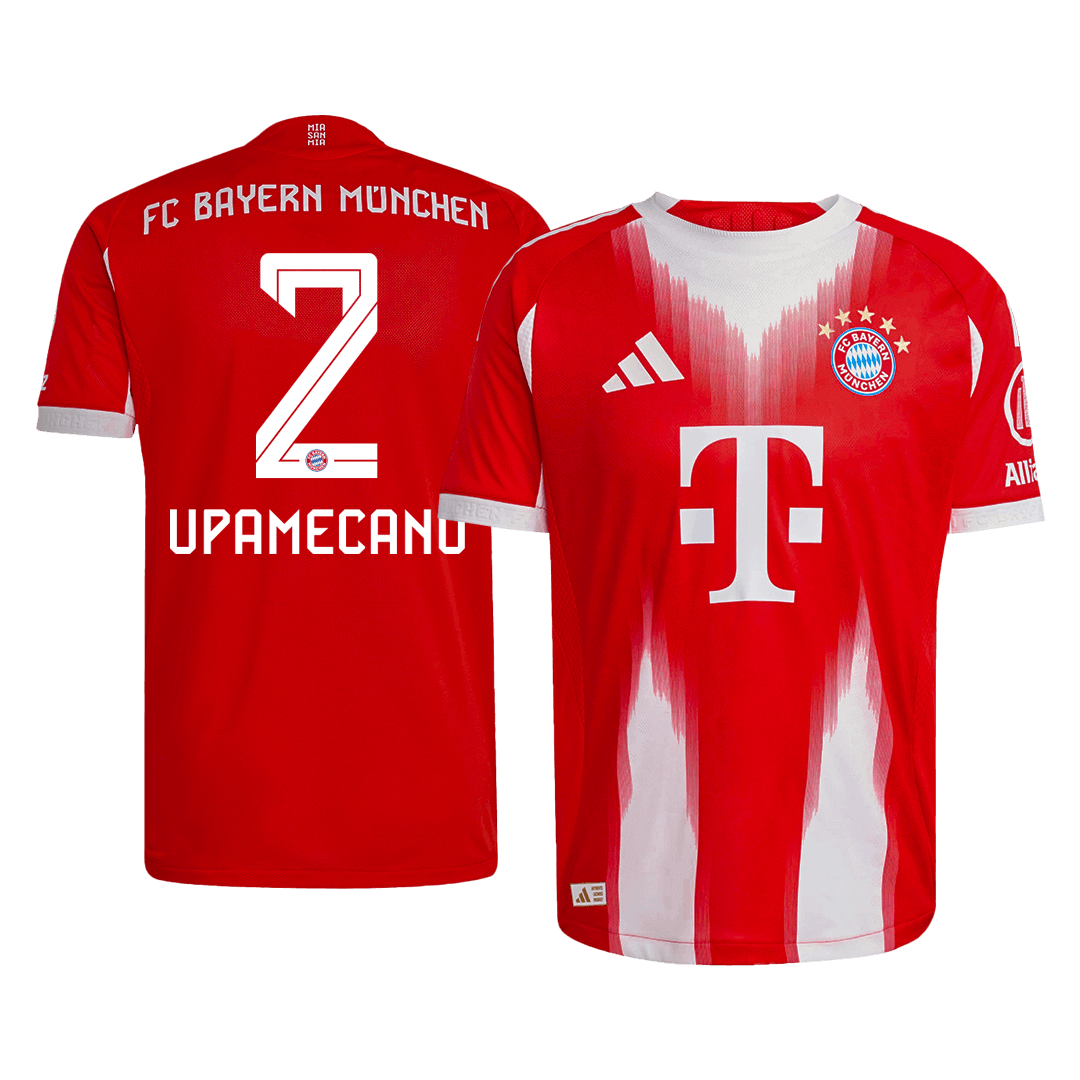 UPAMECANO #2 Authentic Bayern Munich Home Soccer Jersey 2025/26 Red - gojersey