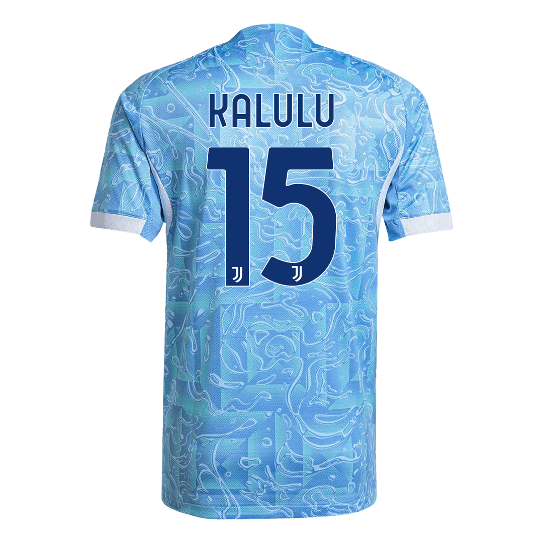 KALULU #15 Authentic Juventus Away Soccer Jersey 2025/26 Blue - gojersey