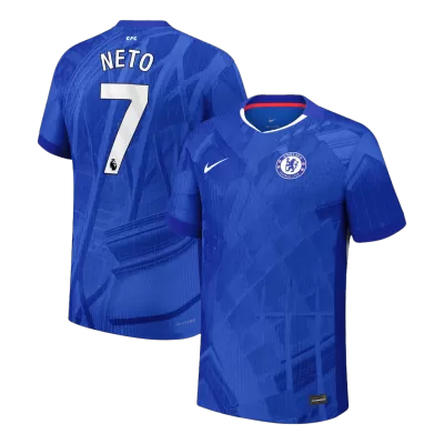 NETO #7 Authentic Chelsea Home Soccer Jersey 2025/26 Blue - gojersey