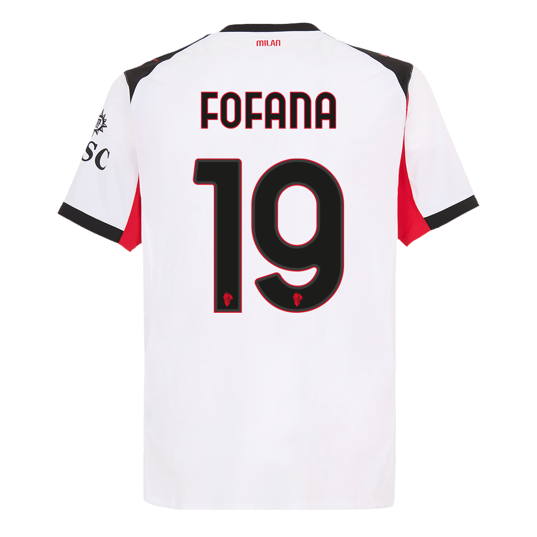 FOFANA #19 Authentic AC Milan Away Soccer Jersey 2025/26 White - gojersey