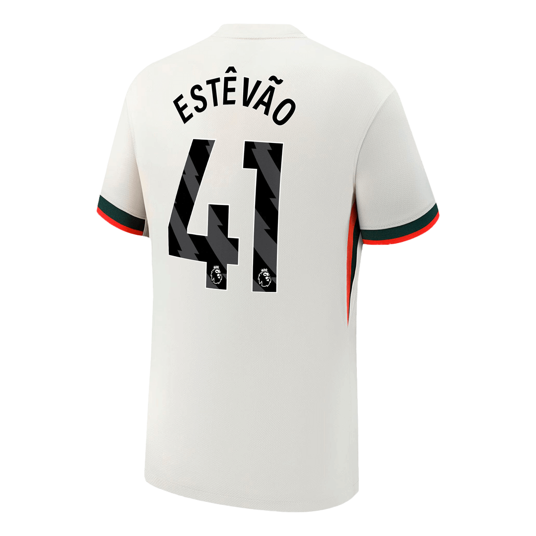 Chelsea ESTÊVÃO #41 Away Soccer Jersey 2025/26 - gojersey