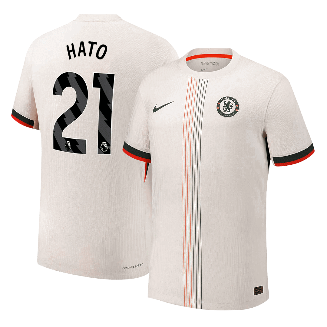 HATO #21 Authentic Chelsea Away Soccer Jersey 2025/26 White - gojersey