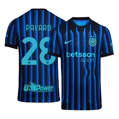 PAVARD #28 Authentic Inter Milan Home Soccer Jersey 2025/26 Blue&Black - gojersey