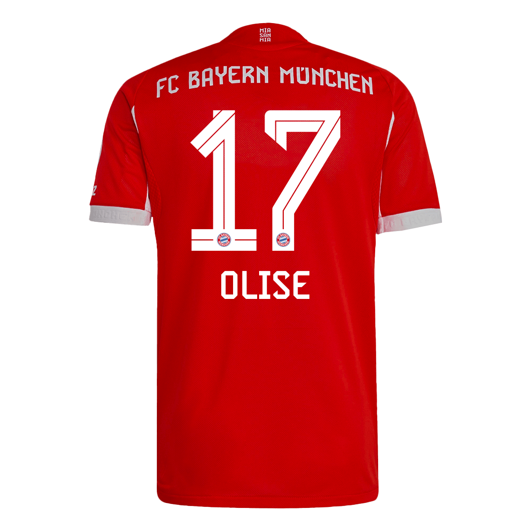 OLISE #17 Authentic Bayern Munich Home Soccer Jersey 2025/26 Red - gojersey