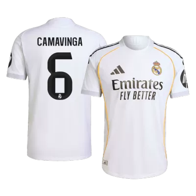 CAMAVINGA #6 Authentic Real Madrid Home Soccer Jersey 2025/26 White - gojersey