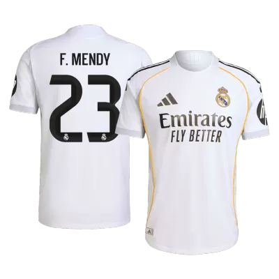 F.MENDY #23 Authentic Real Madrid Home Soccer Jersey 2025/26 White - gojersey