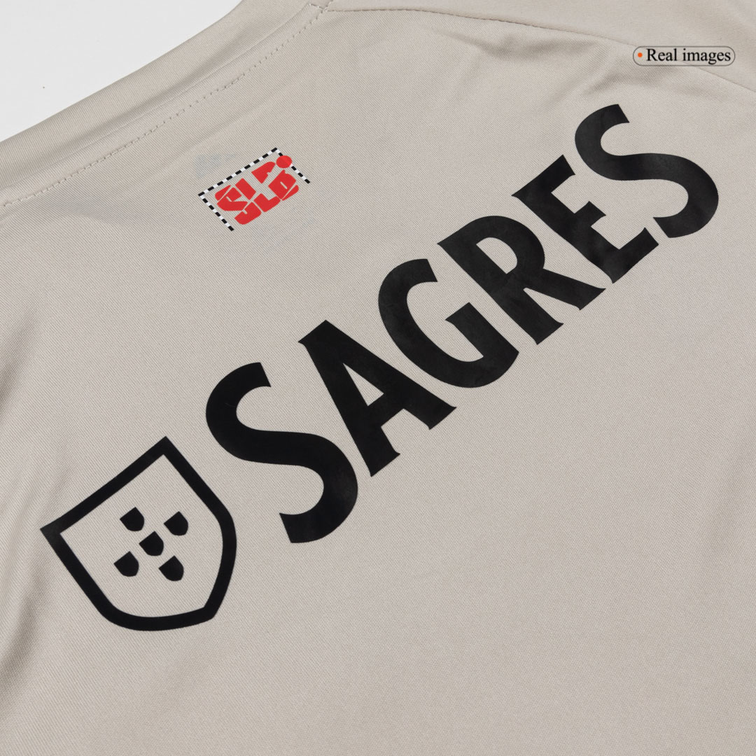 Kid's Benfica Away Soccer Jersey Kit 25/26 Beige - gojersey