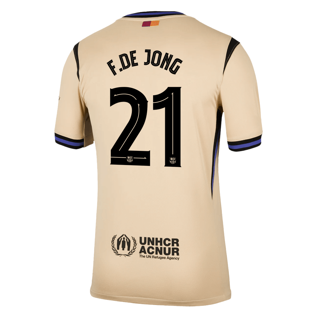 Barcelona F.DE JONG #21 Away Soccer Jersey 2025/26 - UCL Edition - gojersey