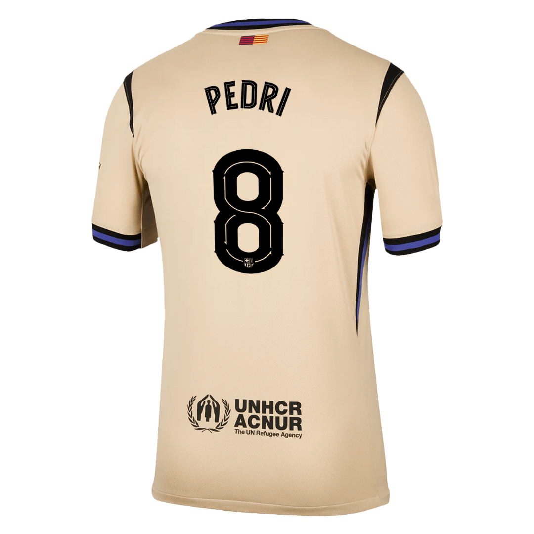 Barcelona PEDRI #8 Away Soccer Jersey 2025/26 - UCL Edition - gojersey