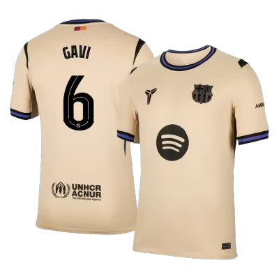 Barcelona GAVI #6 Away Soccer Jersey 2025/26 - UCL Edition - gojersey