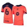 GAVI #6 Authentic Barcelona Third Away Soccer Jersey 25/26 Orange- UCL - gojersey