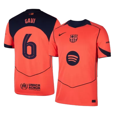 Barcelona GAVI #6 Third Away Soccer Jersey 2025/26 - UCL Edition - gojersey
