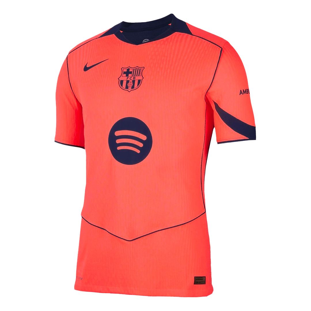 Authentic Barcelona Third Away Soccer Jersey 25/26 Orange - gojersey