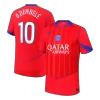 O.DEMBÉLÉ #10 Authentic PSG Third Away Soccer Jersey 25/26 Red - gojersey
