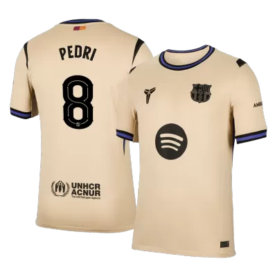Barcelona PEDRI #8 Away Soccer Jersey 2025/26 - UCL Edition - gojersey