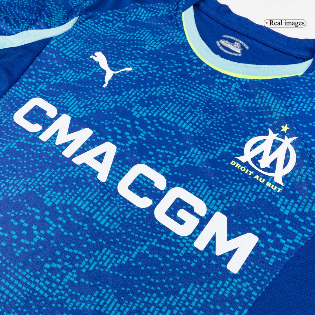 Authentic Marseille Third Away Soccer Jersey 25/26 Blue - gojersey
