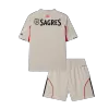 Kid's Benfica Away Soccer Jersey Kit 25/26 Beige - gojersey