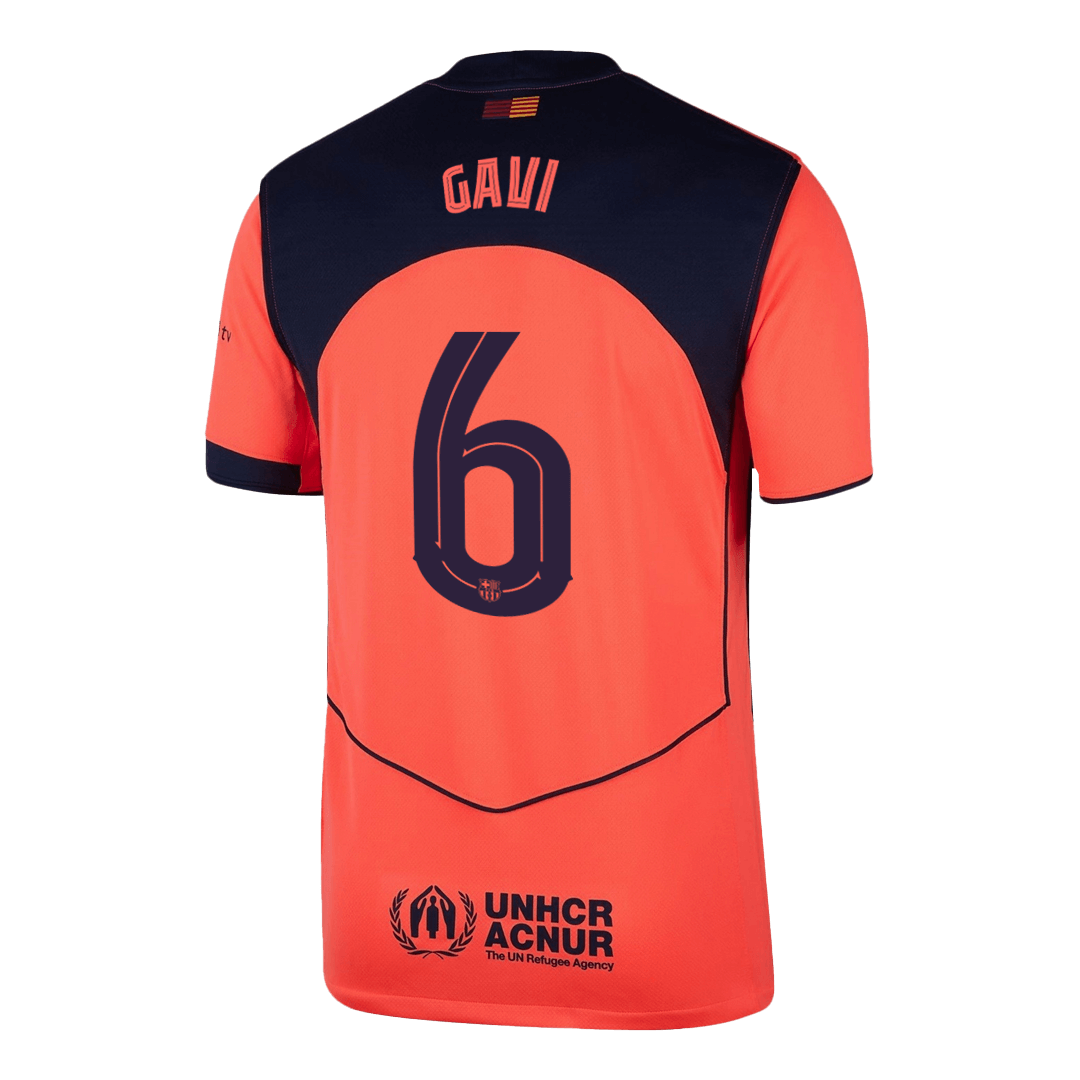 Barcelona GAVI #6 Third Away Soccer Jersey 2025/26 - UCL Edition - gojersey