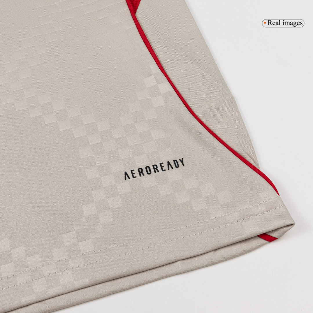 Kid's Benfica Away Soccer Jersey Kit 25/26 Beige - gojersey