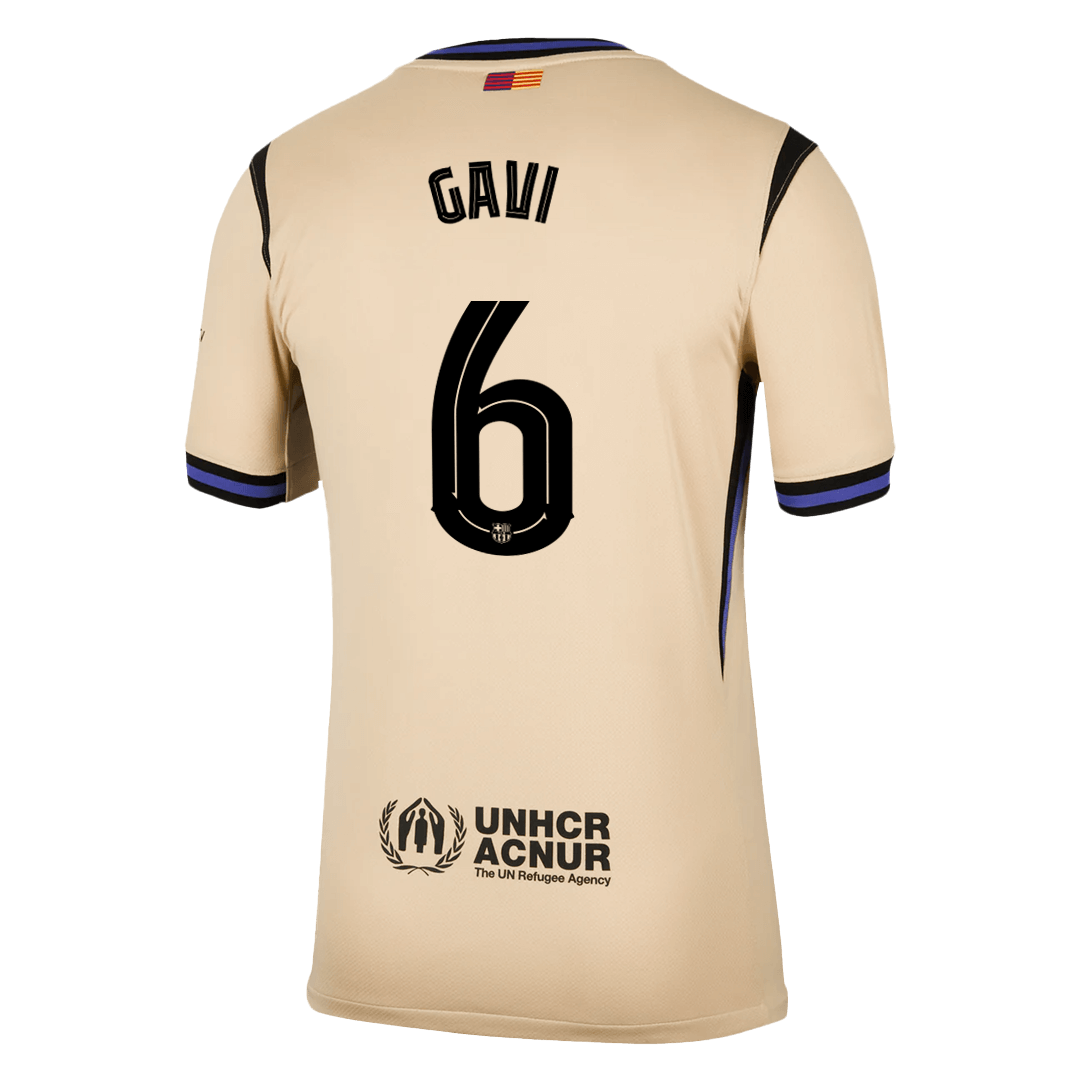Barcelona GAVI #6 Away Soccer Jersey 2025/26 - UCL Edition - gojersey
