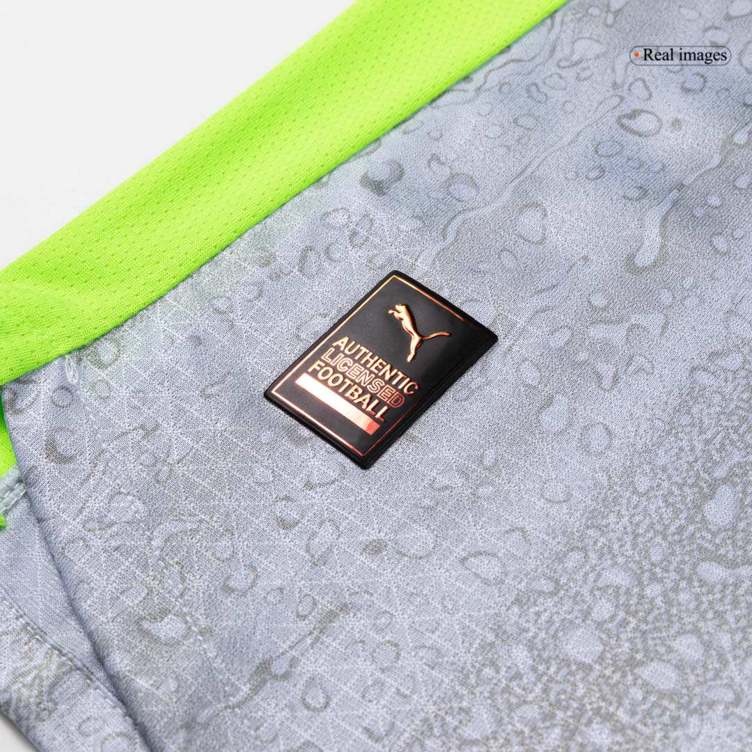 Authentic Manchester City Third Away Soccer Jersey 25/26 Gray - gojersey