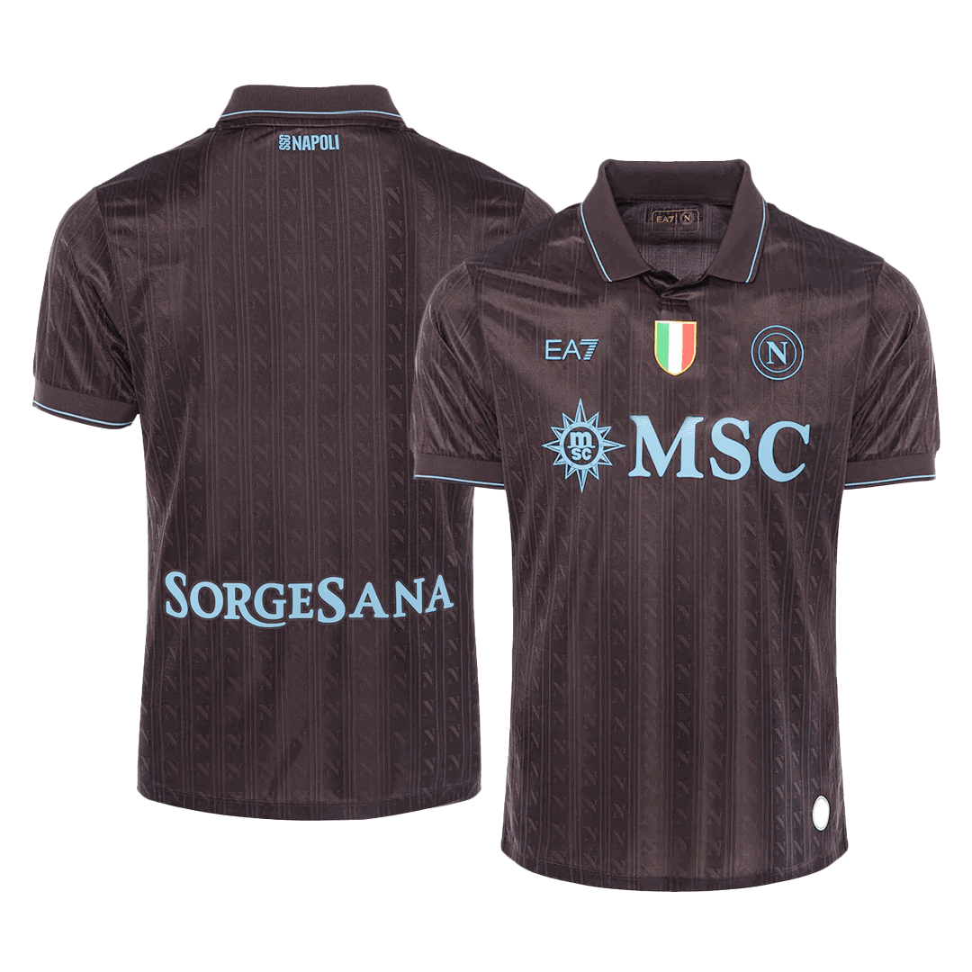 Authentic Napoli Third Away Soccer Jersey 25/26 Black - gojersey
