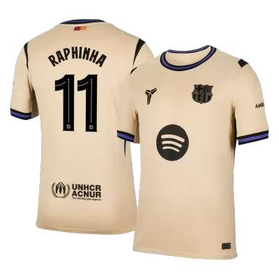 Barcelona RAPHINHA #11 Away Soccer Jersey 2025/26 - UCL Edition - gojersey