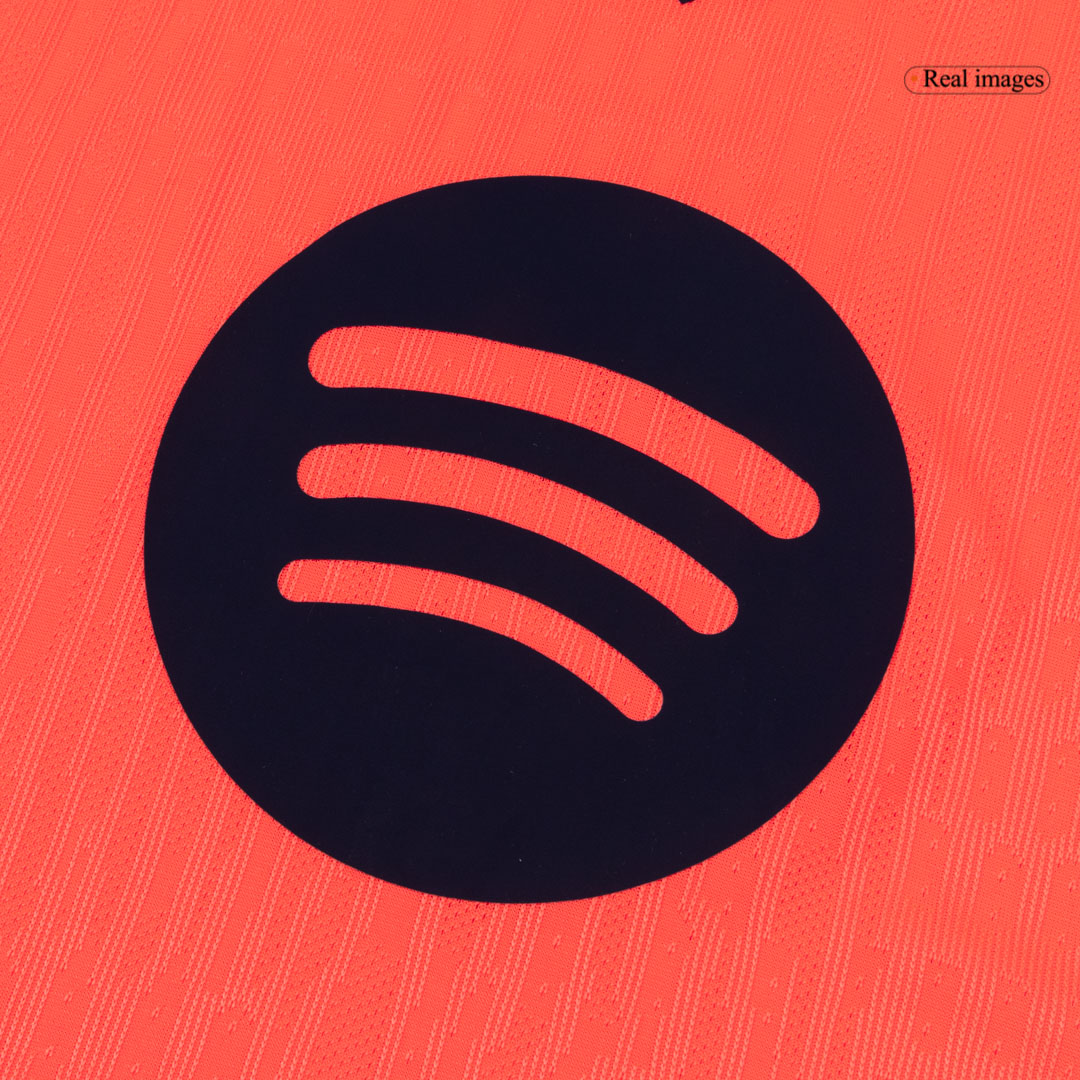 ROONY #28 Authentic Barcelona Third Away Soccer Jersey 25/26 Orange - gojersey