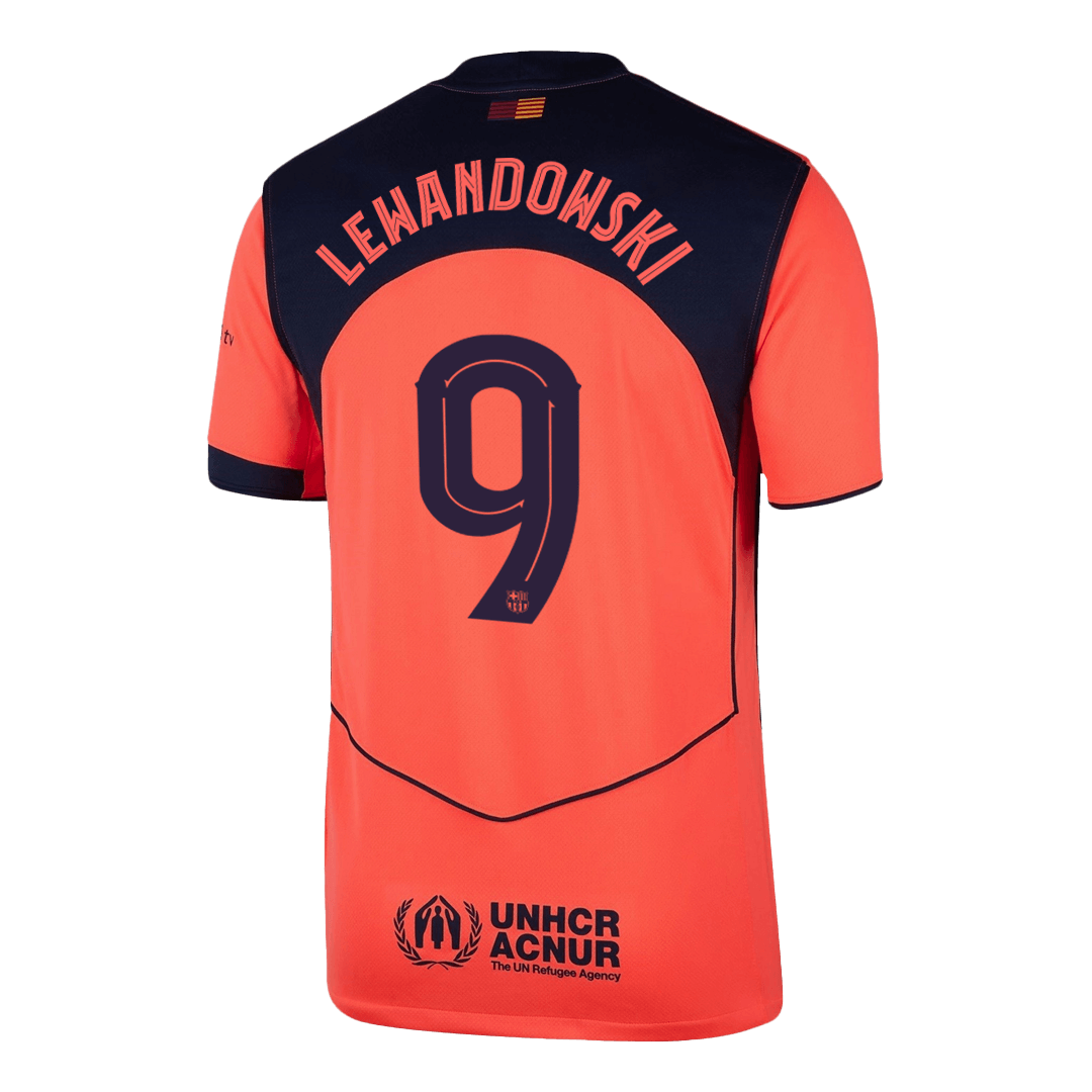 Barcelona LEWANDOWSKI #9 Third Away Soccer Jersey 2025/26 - UCL Edition - gojersey