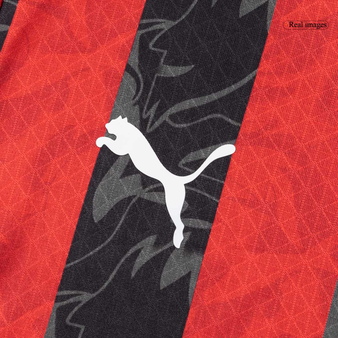 Authentic AC Milan Home Jersey 2025/26 Red&Black - gojersey