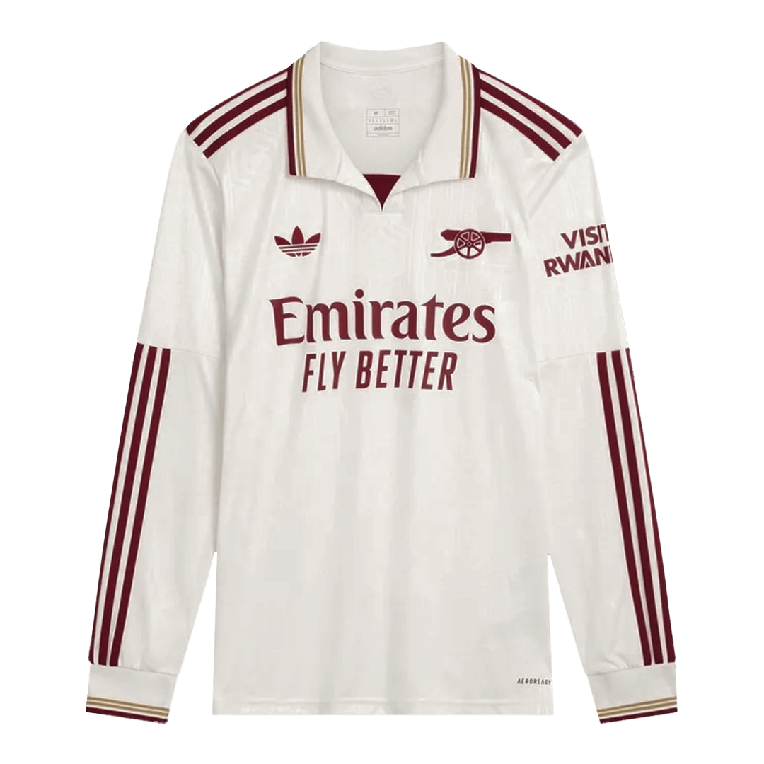Arsenal Long Sleeve Third Away Soccer Jersey 2025/26 - gojersey