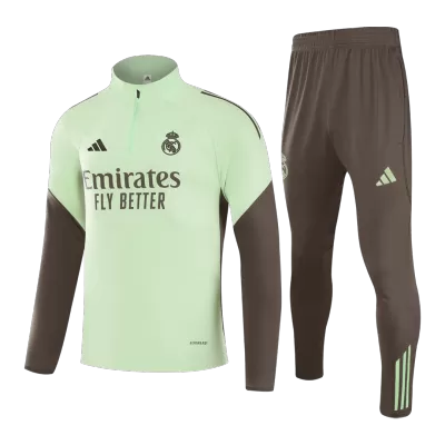 Real Madrid Sweatshirt Kit 2025/26 - Green (Top+Pants) - gojersey
