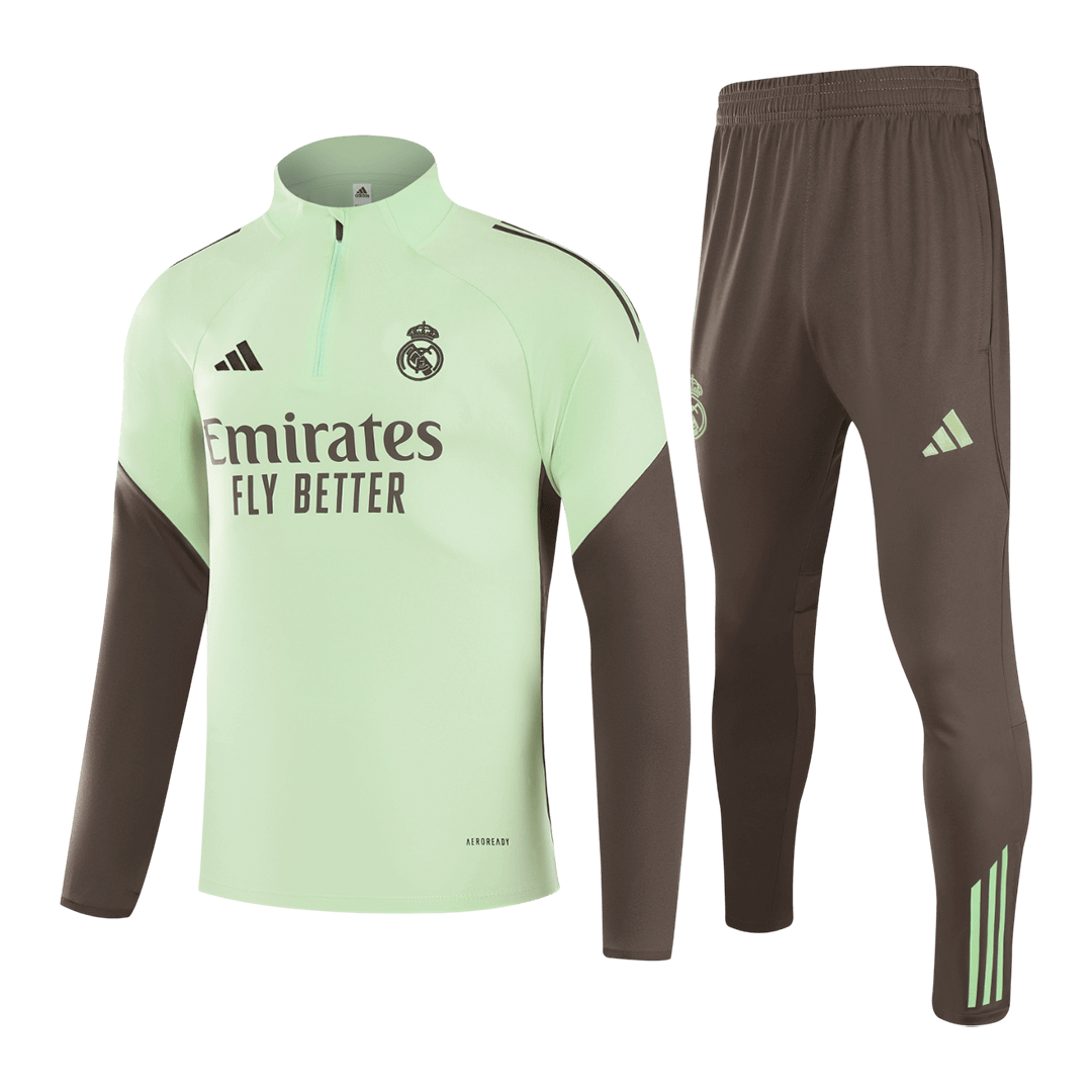 Real Madrid Sweatshirt Kit 2025/26 - Green (Top+Pants) - gojersey