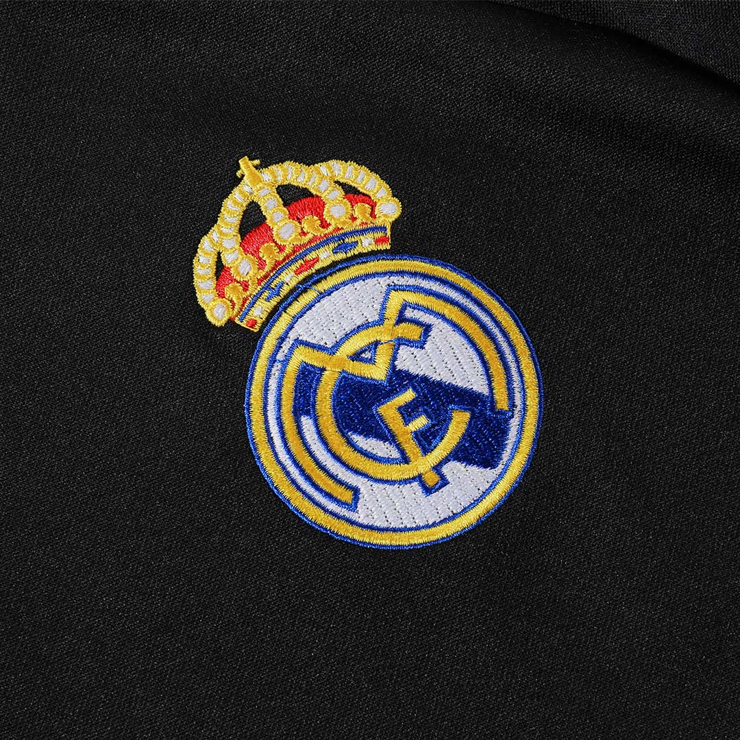 Real Madrid Sweatshirt Kit 2025/26 - Black (Top+Pants) - gojersey