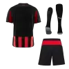 AC Milan Home Soccer Jersey Kit(Jersey+Shorts+Socks) 2025/26 Red&Black - gojersey