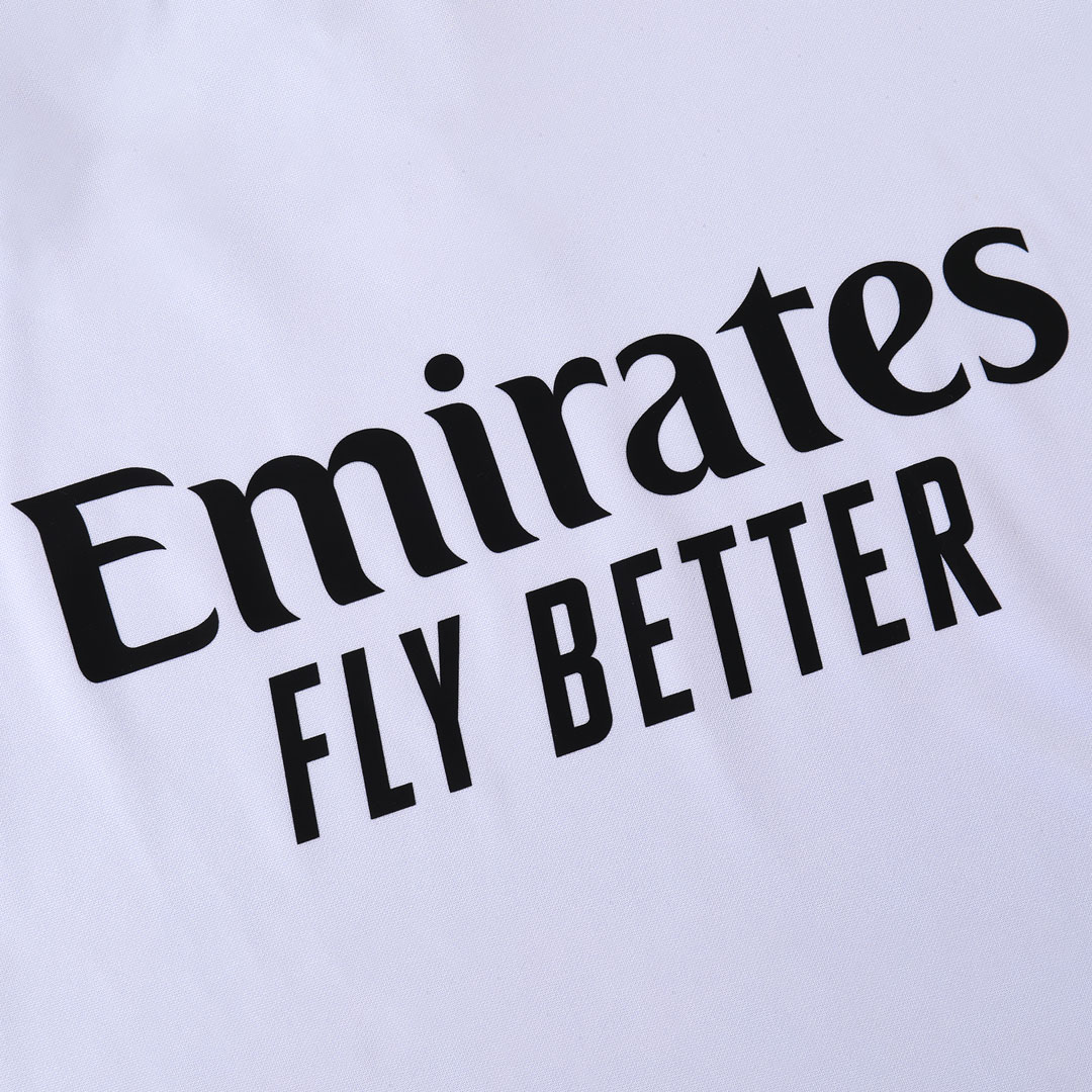 Kid's Real Madrid Zipper Sweatshirt Kit(Top+Pants) 25/26 White - gojersey