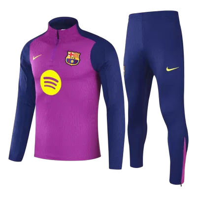 Kid's Barcelona Zipper Sweatshirt Kit(Top+Pants) 25/26 Purple - gojersey