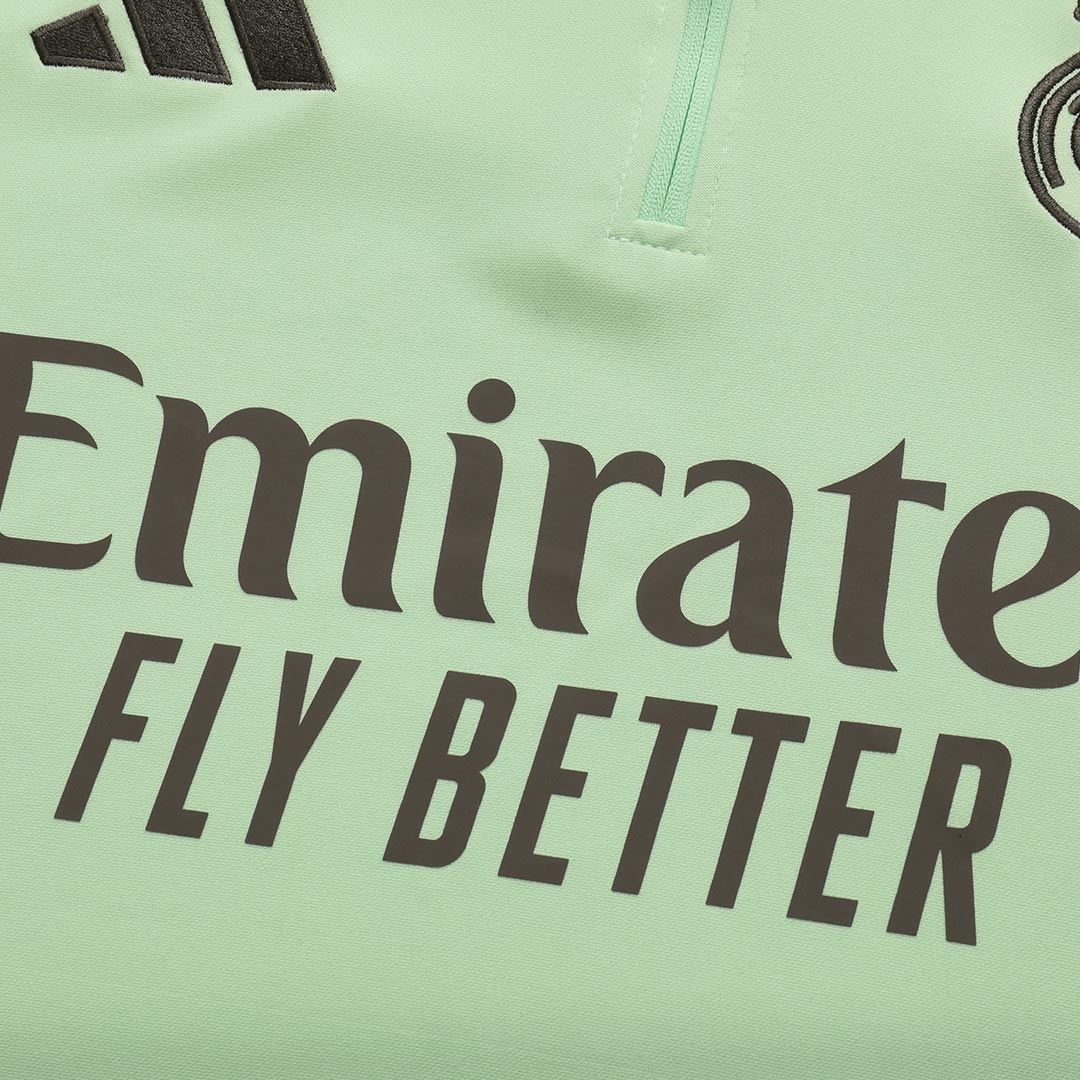 Real Madrid Sweatshirt Kit 2025/26 - Green (Top+Pants) - gojersey