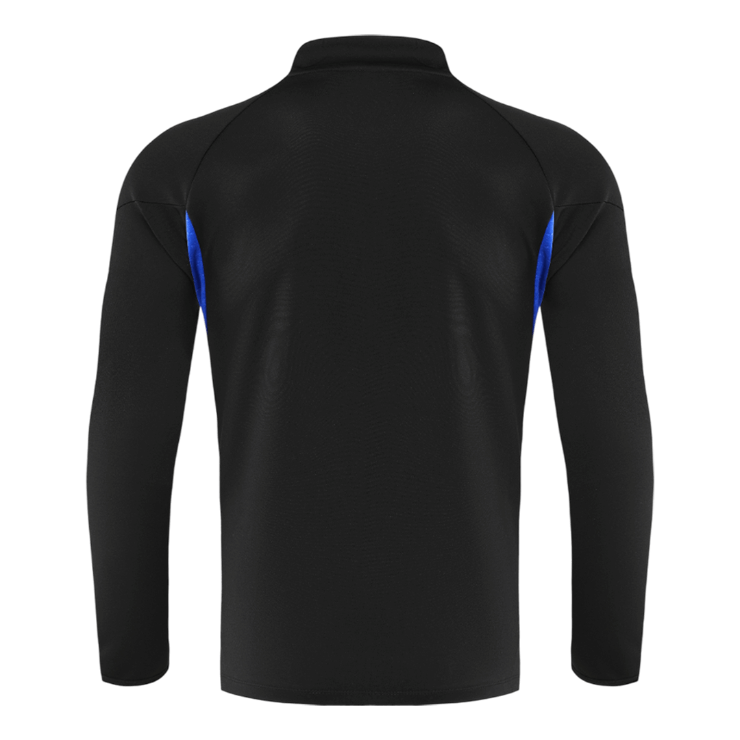 Manchester United Sweatshirt Kit 2025/26 - Black (Top+Pants) - gojersey