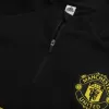 Kid's Manchester United Zipper Sweatshirt Kit(Top+Pants) 25/26 Black - gojersey