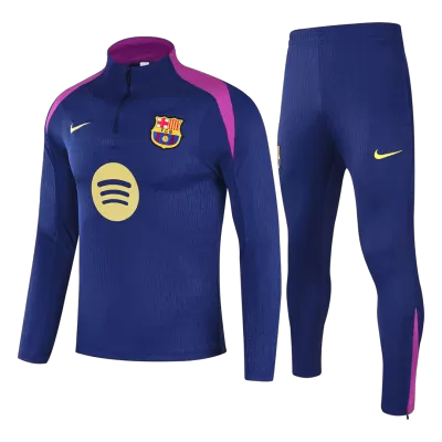 Kid's Barcelona Zipper Sweatshirt Kit(Top+Pants) 25/26 Navy - gojersey