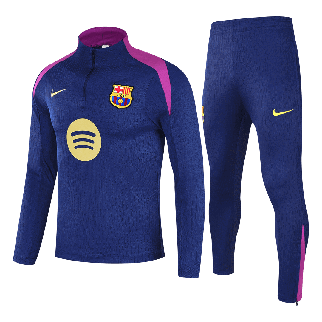 Kid's Barcelona Zipper Sweatshirt Kit(Top+Pants) 25/26 Navy - gojersey